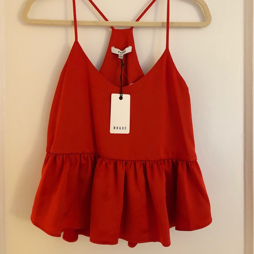 Tank top with peplum